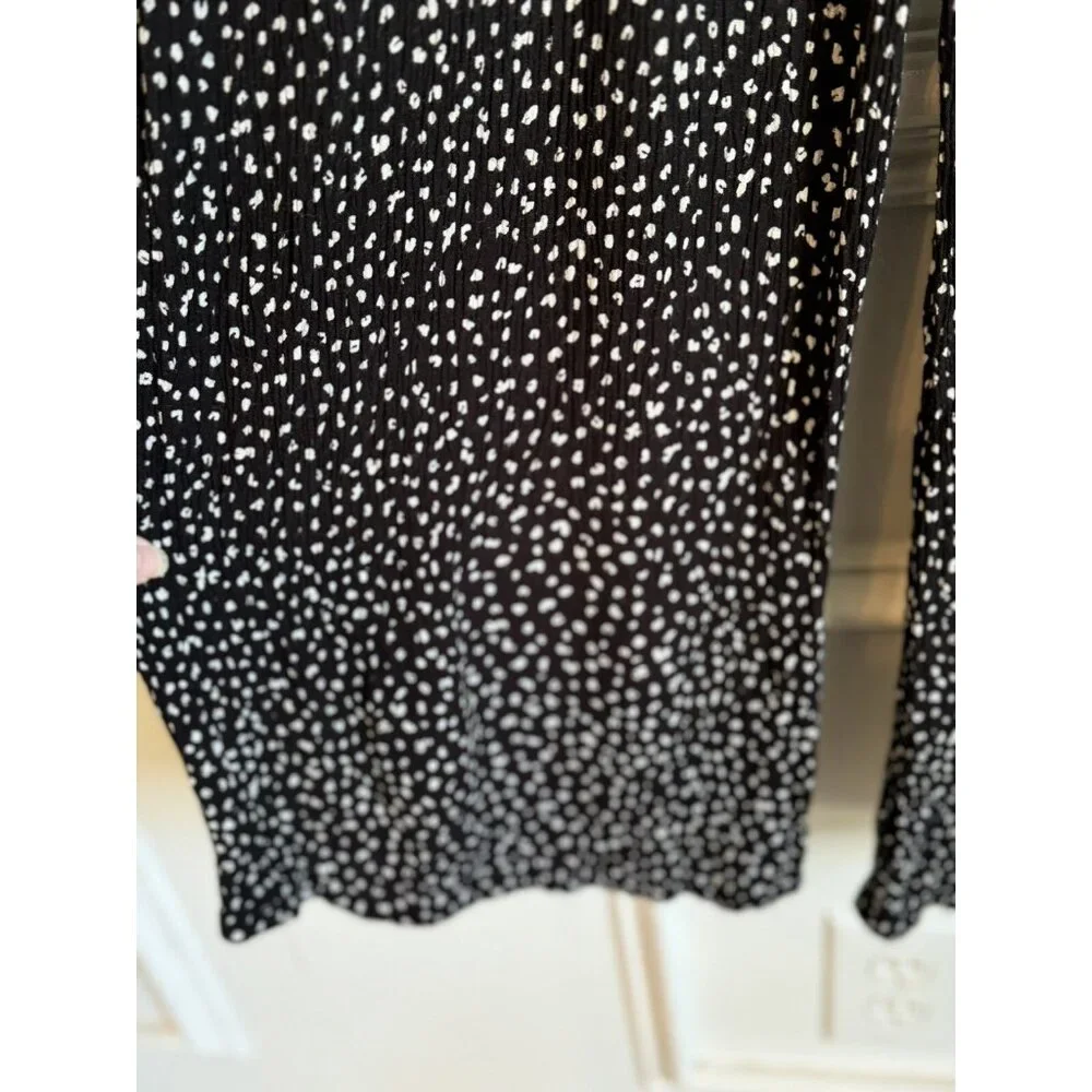 Old Navy Girls Smocked Jumpsuit Size XXL Black Sleeveless Wide Leg Bow Shoulders